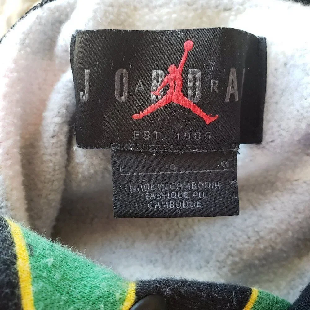 Air Jordan Quai 54 World Streetball Championship Hoodie Mens L Red Green Black
